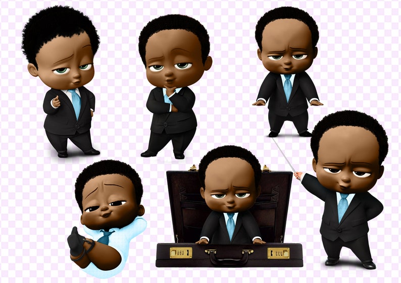 Download Boss Baby Clipart African American Boy Clipart Boy Baby Boss | Etsy