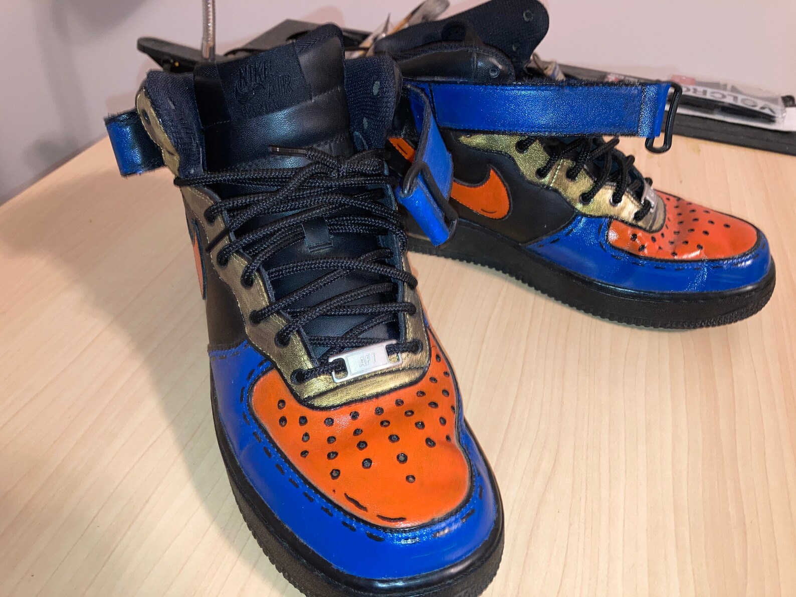 af1 orange and blue