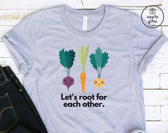 T-shirt wortelgroenten: inspirerend T-shirt voor tuinieren, cadeau plantenliefhebber