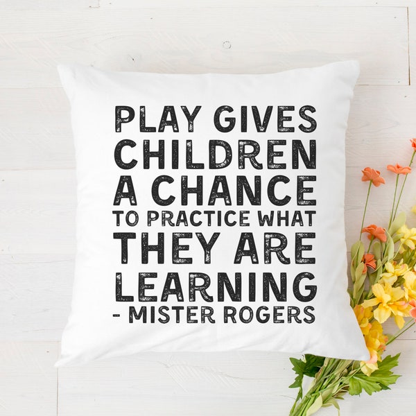 Mr Rogers Play Quote Etsy