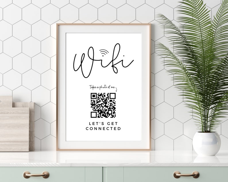 Wifi QR Code Print 4 Designs To Choose From Wifi Print QR Etsy
