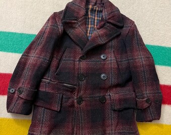 Filson Wool Hunting Jacket, Charcoal Gray Moleskin Lined, Y2K