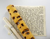 Mezuzah,Vintage, Lucky House Jewish Talisman,Bamboo Mezuzah,Judaica, Housewarming,Mezuzah for Wedding, Mezuzah Case, Talisman