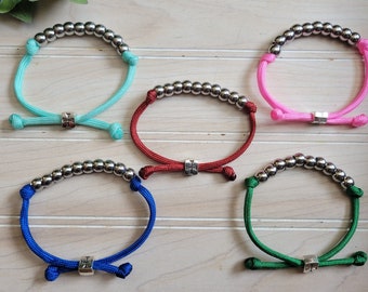 Bracciale rosario in paracord a dieci
