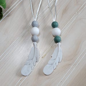 Collier d&#39;allaitement/allaitement en plumes de silicone