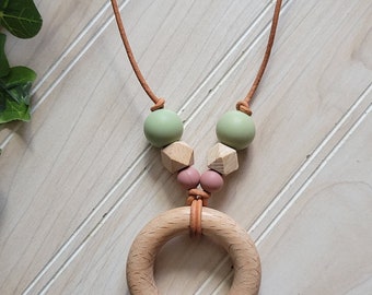 Silicone nursing/breastfeeding necklace, sensory necklace, fidget necklace, mama necklace