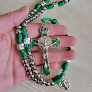 St. Patrick Paracord Rosary, Heavy duty Rosary