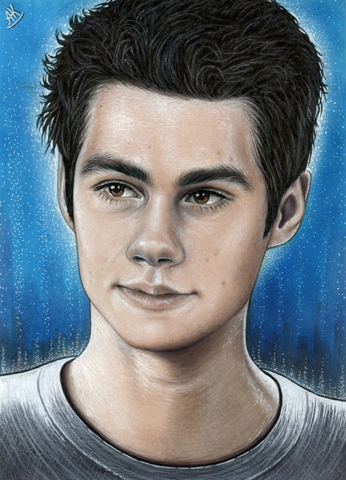 PRINT art gift Teen Wolf Stiles Stilinski 24 Dylan Etsy