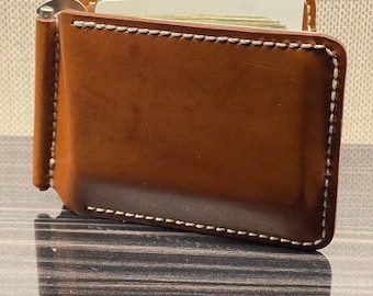 bifold wallet with money clip, small mens leather wallet