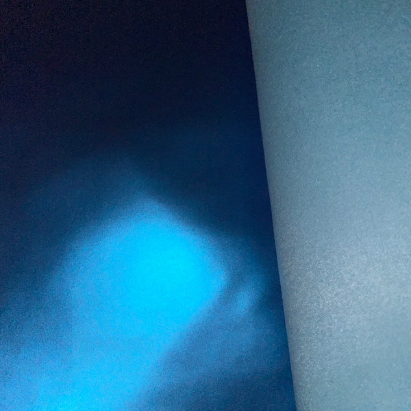 SOFT IRIDESCENT BLUE faux leather sheets great for bows, jewelry, wallets and more TheFabricDude