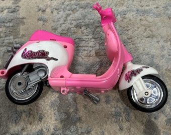 Barbie Mattel Vespa Motor Scooter Moped Doll Bike Vintage 1997 Pink White