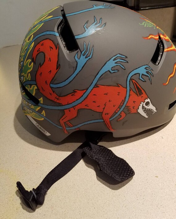 Casco de bicicleta pintado a mano Etsy M xico