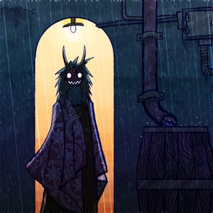 Rainy Night Art Print