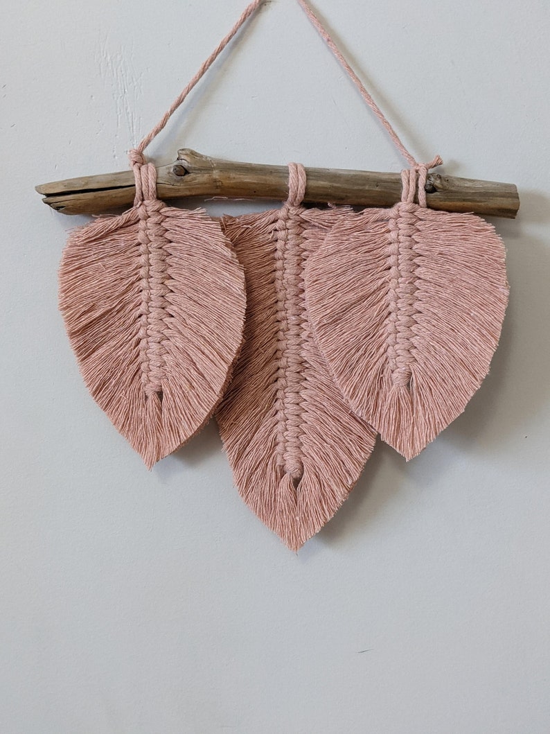 DIY Macrame Leaf Wall Hanging Kit DIY DIY kit fall crafts Etsy
