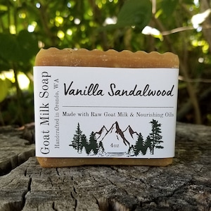 Vanilla Sandalwood Goat Milk Soap Bild 1