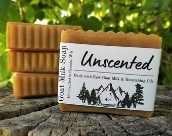 Unscented Goat Milk Soap - 4pack