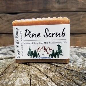 Pine Scrub Goat Milk Soap - Exfoliating Soap