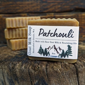 Patchouli Goat Milk Soap - 4 Pack Soap Bars