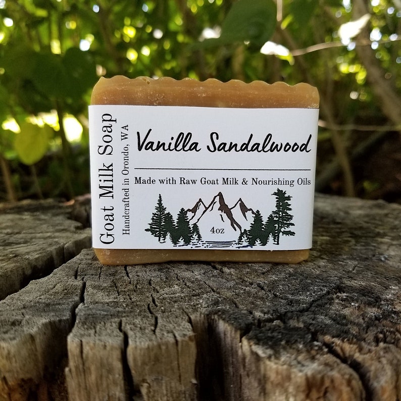 Vanilla Sandalwood Goat Milk Soap Bild 1