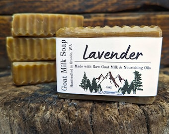 Lavender Goat Milk Soap - 4 Pack