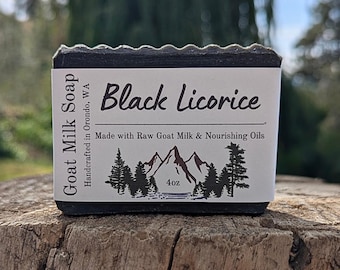 Black Licorice Goat Milk Soap – Unique Anise Scented Hot Process Bar