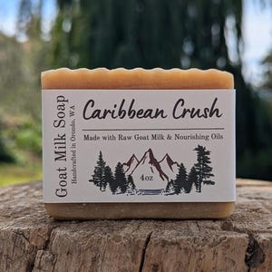 Caribbean Crush Goat Milk Soap – Tropical Scented Hot Process Bar