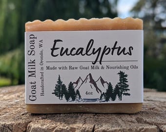 Eucalyptus Goat Milk Soap – Refreshing Hot Process Bar with Eucalyptus Essential Oil