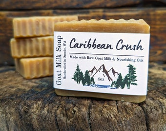 Caribbean Crush Goat Milk Soap 4-Pack