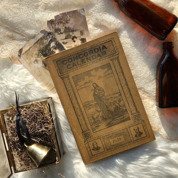 1928 Concordia Calendar Christian Annual Etsy