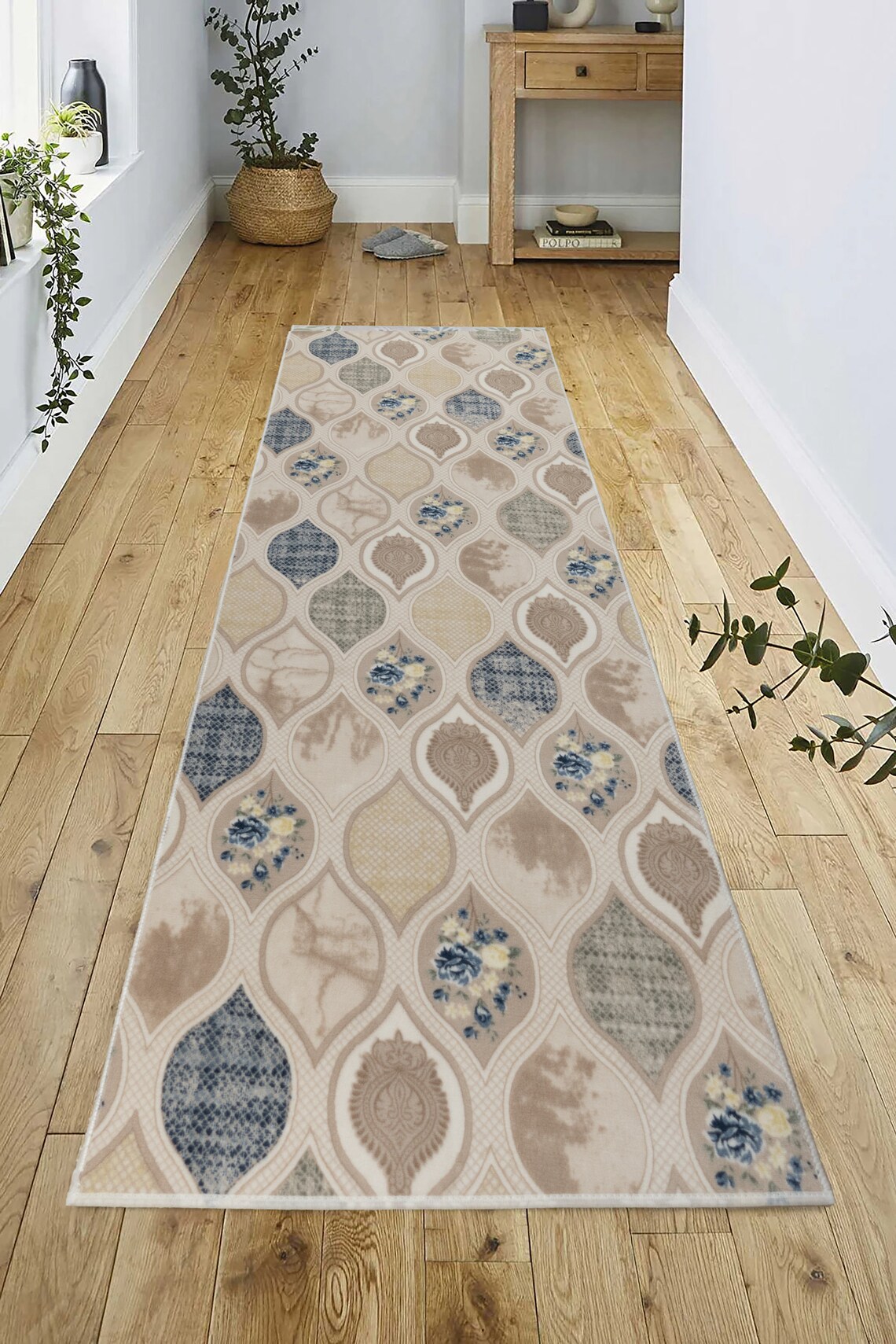 Custom Size Runner Rug Abstract Design Soft Touch 31 Inches Wide by ...