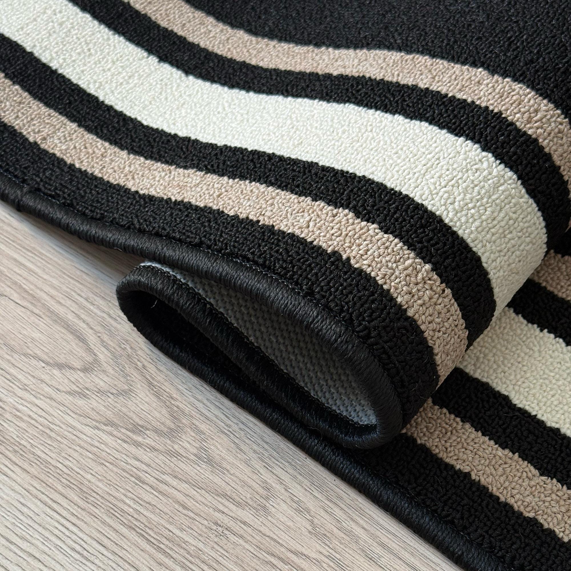 Custom Size Black Rug Runner: Non-slip Polyamide Low Pile - Etsy