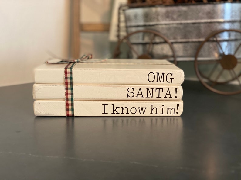Themed Stacked Book Set Buddy the Elf Book Set Christmas Etsy