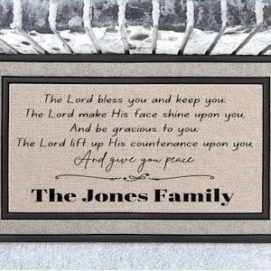 Blessed door mat/door mat/Personalized Doormat/Family Doormat/Custom Doormat /Last Name Doormat/Housewarming Gift /Newlywed gift/Welcome Mat