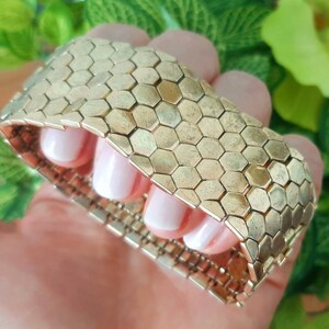 1940s Trifari Alfred Philippe Classic Design Flexible Links Bracelet Gold Plate American Collectable Costume Jewelry