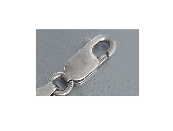 Solid Sterling Silver FIGARO Chain Large links/ 6… - image 5