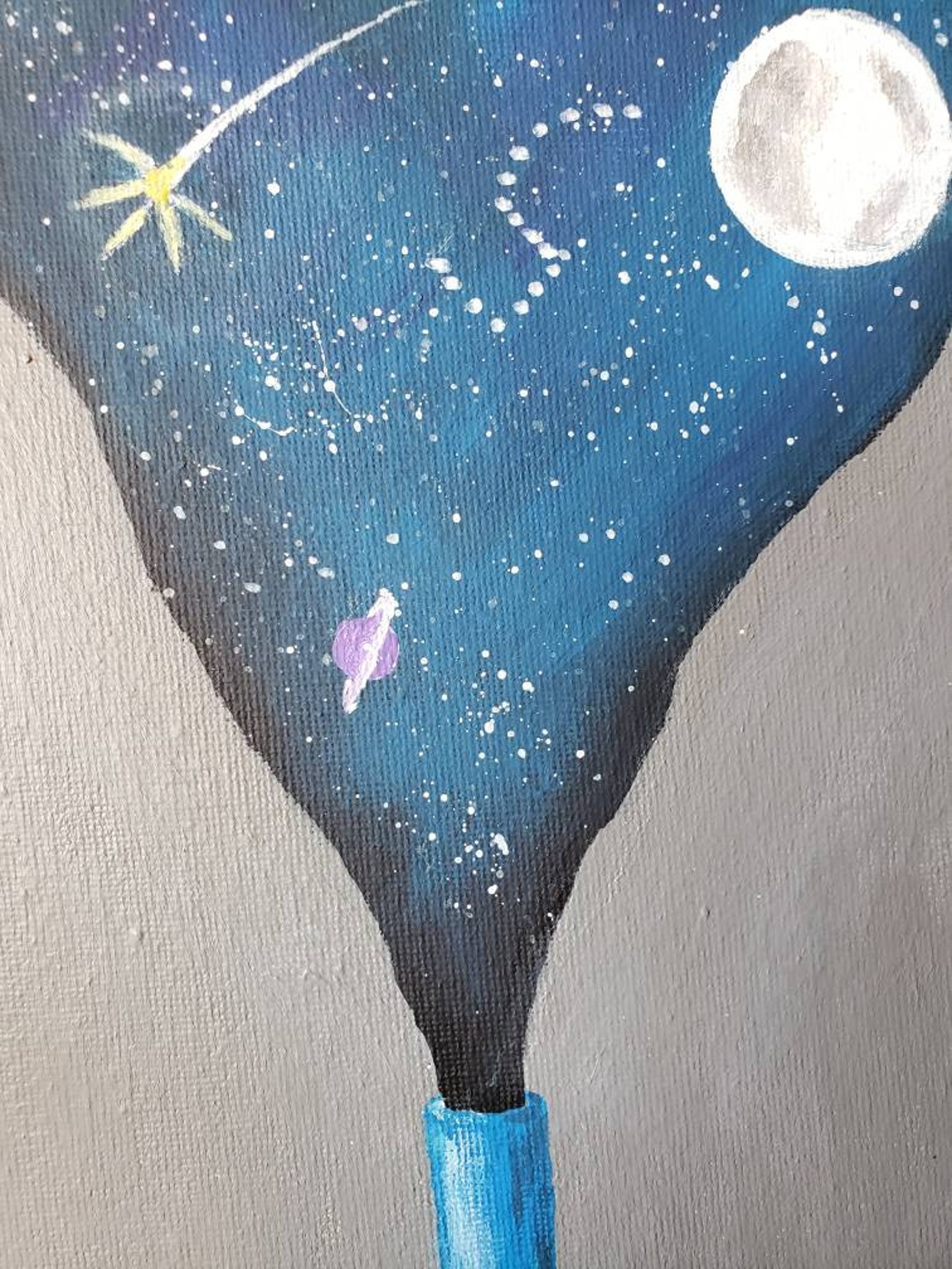 Acrylic cosmic bong painting 8x12 Etsy