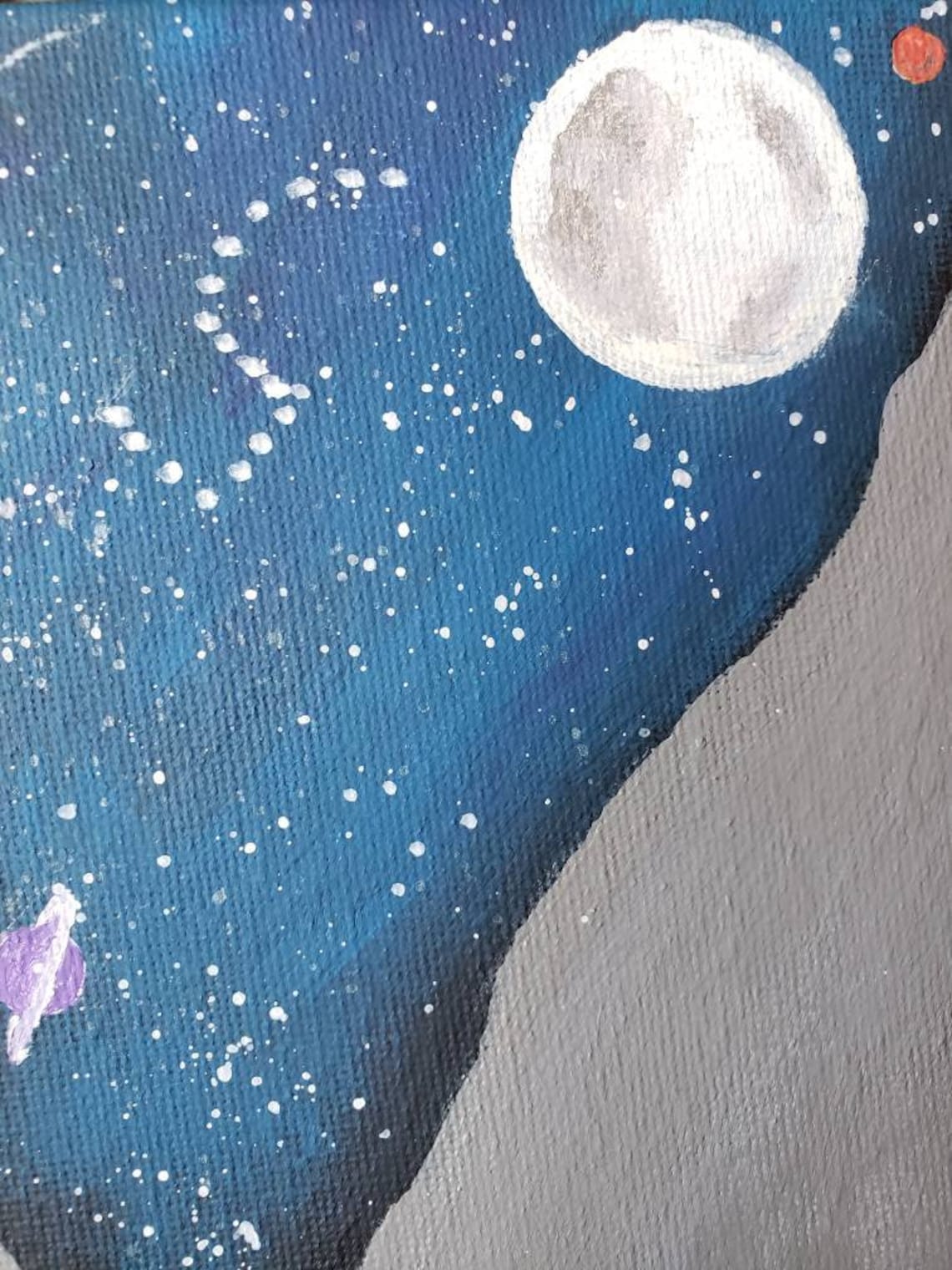 Acrylic cosmic bong painting 8x12 Etsy