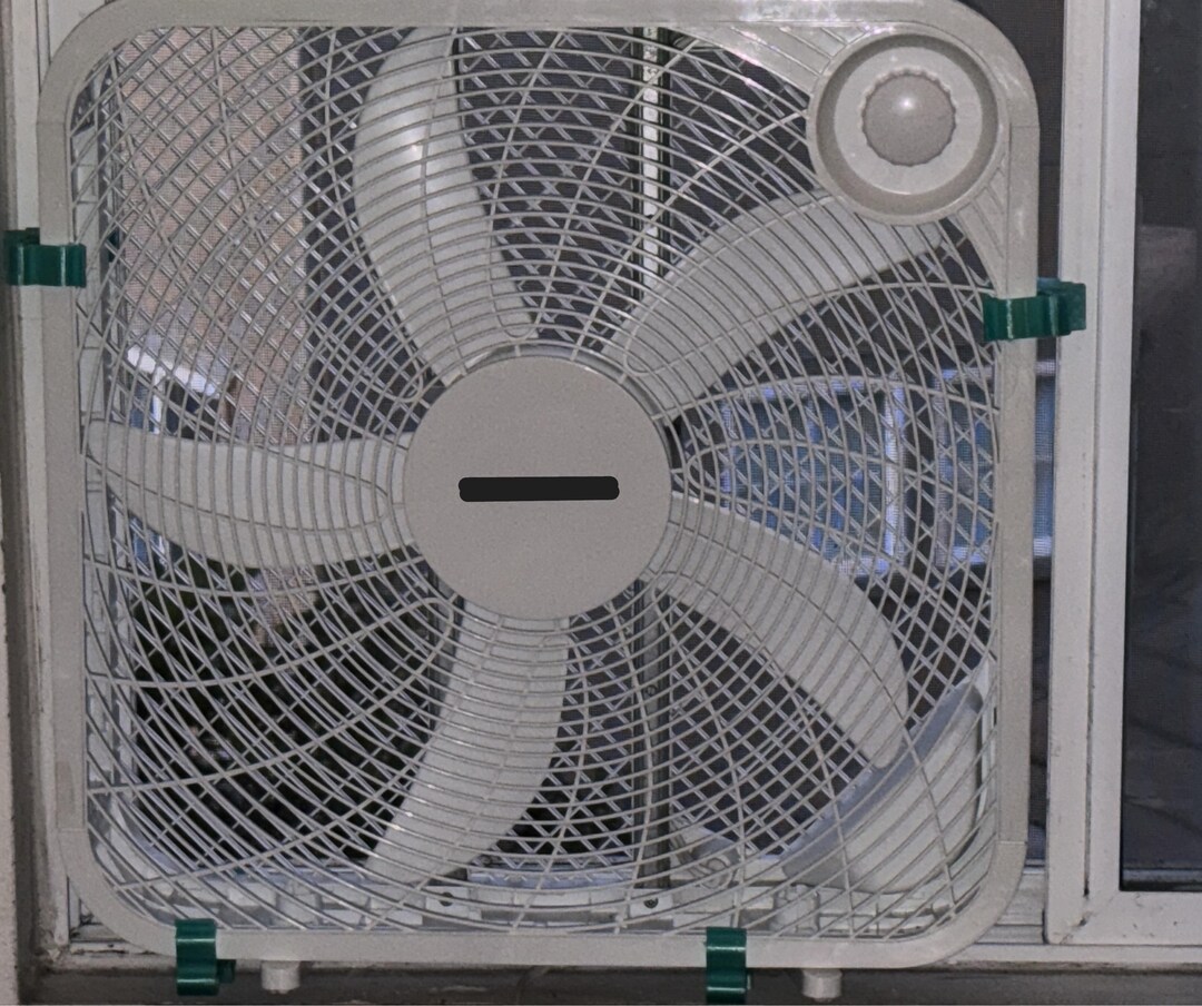 Box Fan Window Mount – Comes as a Set of 4 3D Printed Stabilizer Clips ...