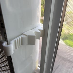 Box Fan Window Mount: 3D Printed Stabilizer Clips, No Tools Needed - Made in USA Home