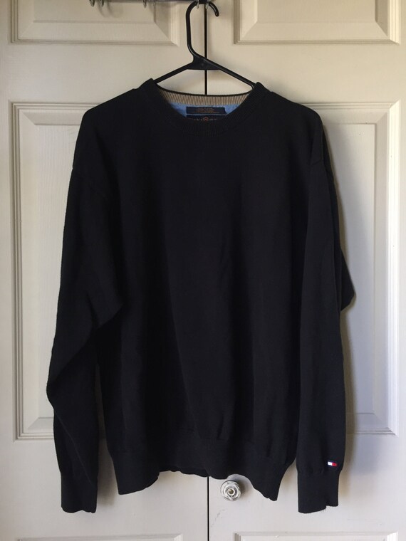 tommy hilfiger black pullover
