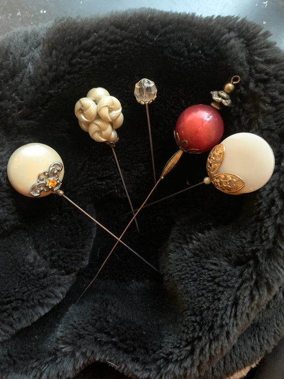 Beautiful Vintage Hat Pins, Stick Pins for Ladies… - image 1