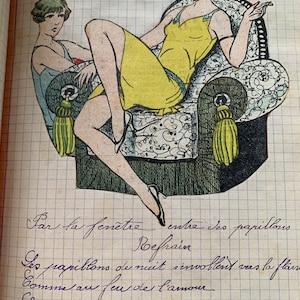 Libro manuscrito francés antiguo