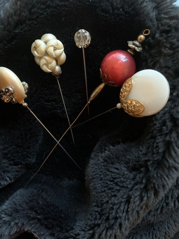 Beautiful Vintage Hat Pins, Stick Pins for Ladies… - image 4