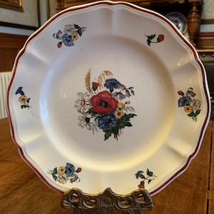 2 Sarreguemines Earthenware - Sarreguemines Plates - French  Dishes