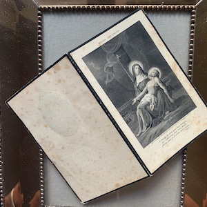 Cartão religioso vintage: Em memória