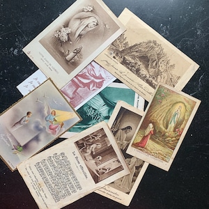 Cartes religieuses vintage françaises
