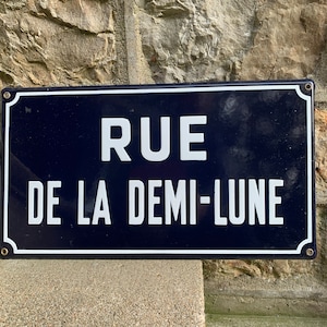 Vintage French Street Sign