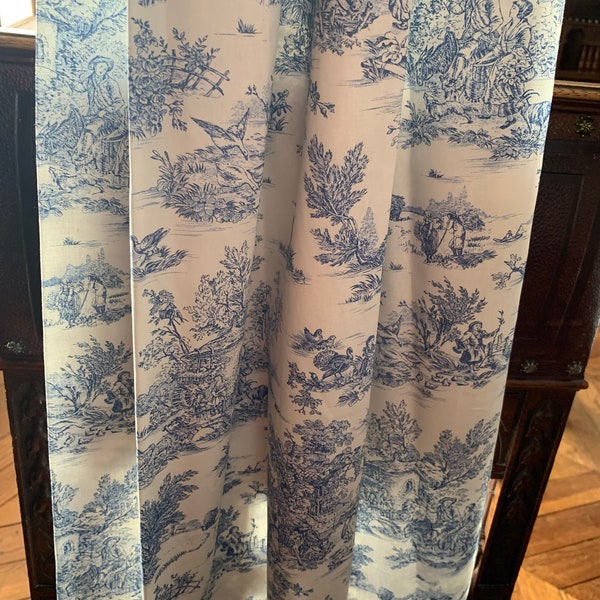 Tissu français Toile de Jouy