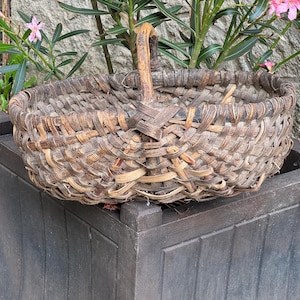 French Vintage Woven Basket