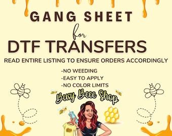 DTF Gang Sheets- Direct To Film Prints